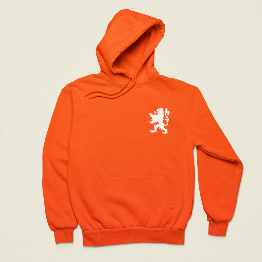 Oranje WK White lion hoodie