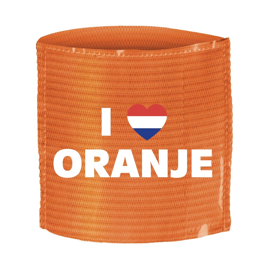Oranje Aanvoerdersband I love Oranje