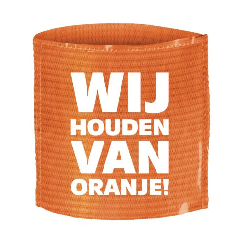 Oranje Aanvoerdersband Wij Houden Van Oranje
